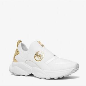 Michael Kors Sami Scuba & Mesh Zip-Up Trainer Athletic Sneaker Shoe Sz 7.5M